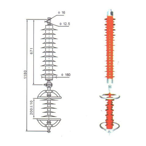 HY5CX-51/134 Ограничитель перенапряжений (ОПН) оксидно-цинковый (ZnO)